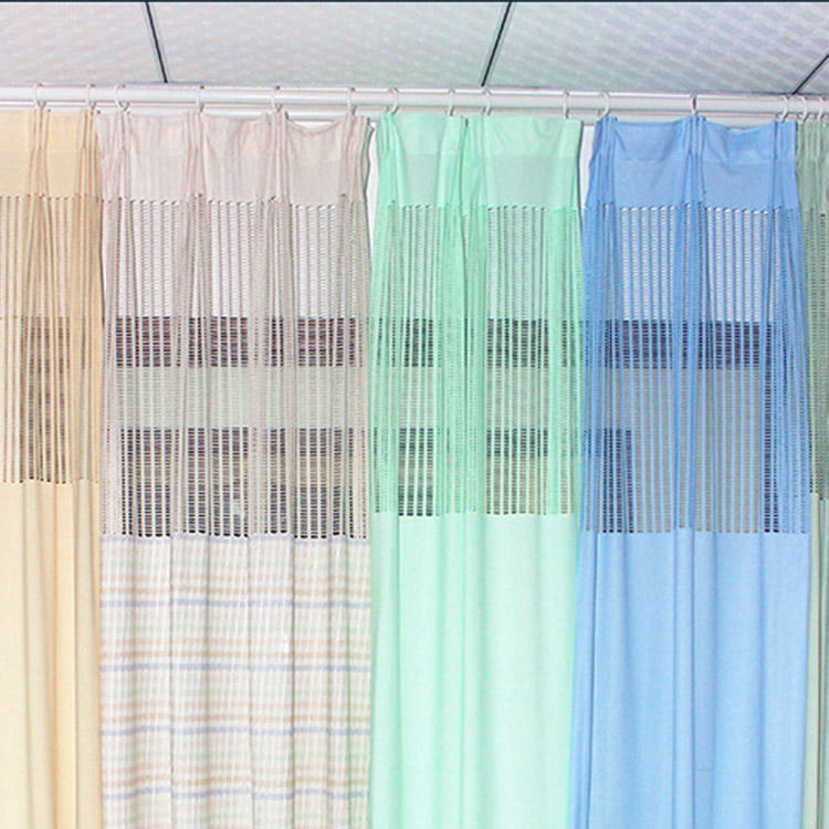 Flame Retardant ceiling privacy divider mesh emergency medical cubicle hospital curtains beds