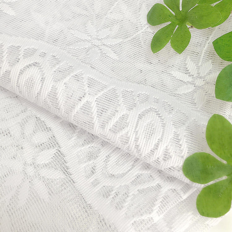 New Design custom 100%  Polyester White Voile tulle printed european sheer curtain fabric