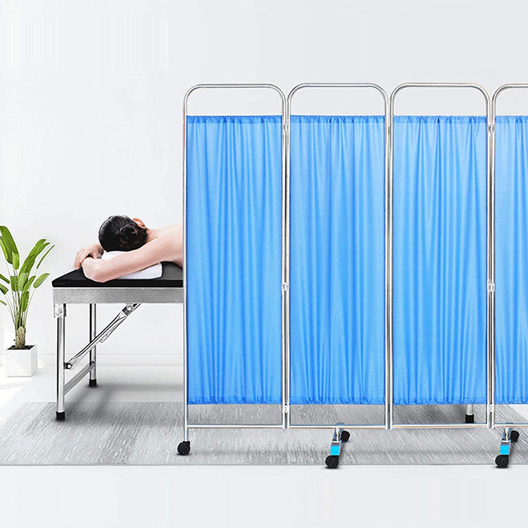 Medical nursing home bed screen flame retardant cubicle privacy divider partition curtains fabric for ward curtain
