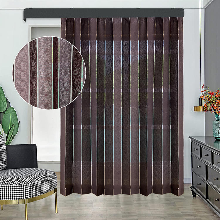 Coffee window wave drape door blackout divider privacy kitchen vertical curtain blinds fabric