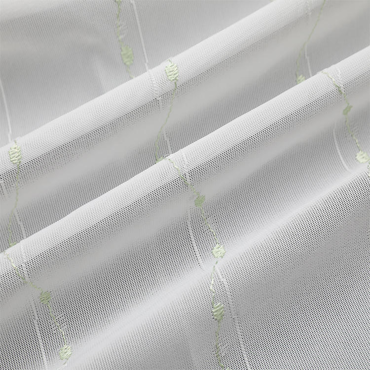 New Design Living Room white polyster Curtain lightweight spot elengant curtain fabric sheer