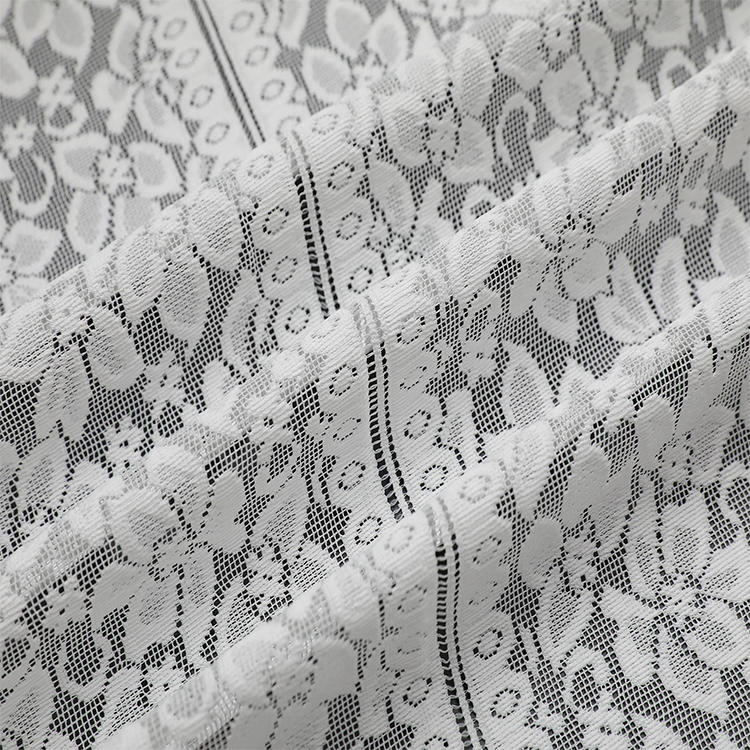Low moq Plain curtain lightweight spot elengant white hotel living room sheer organza fabric
