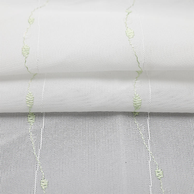 New Design Living Room white polyster Curtain lightweight spot elengant curtain fabric sheer