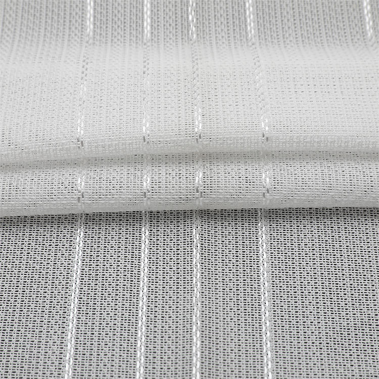 Quality Voile Curtain polyster plain lightweight spot elengant sheer curtain fabrics china