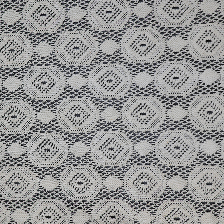 Mulinsen Textile Light Weight Polyester print jacquard mesh voile custom sheer fabric